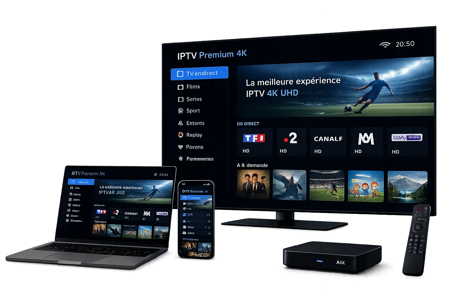IPTV France - Toutes les chaînes françaises en HD et 4K sur Smart TV et smartphone