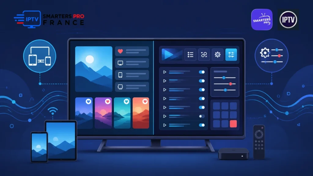 Comparatif IPTV Smarters Pro et GSE Smart IPTV sur télévision, mobile et tablette