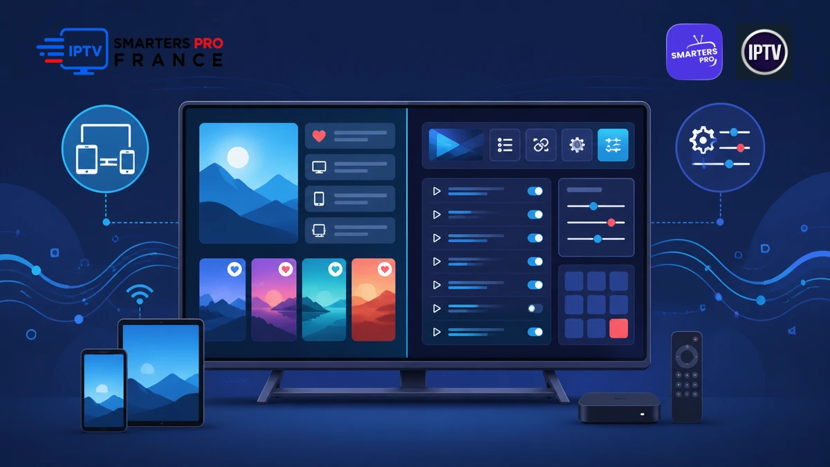 Comparatif IPTV Smarters Pro et GSE Smart IPTV sur télévision, mobile et tablette